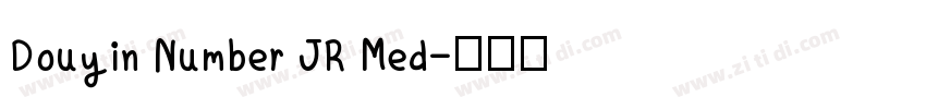 Douyin Number JR Med字体转换